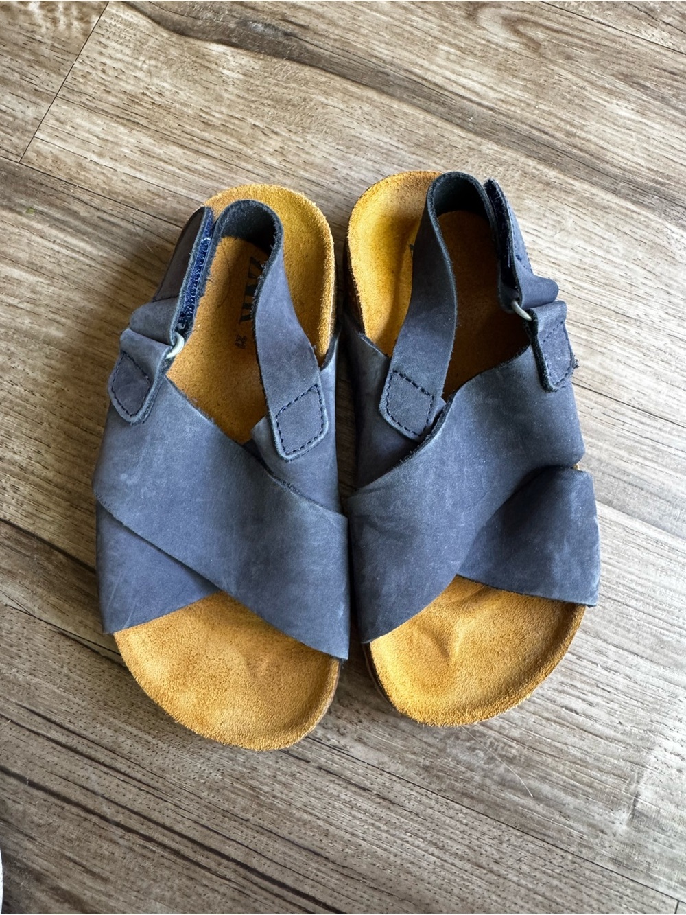 Zara unisex navy blue sandals size 27 us 10